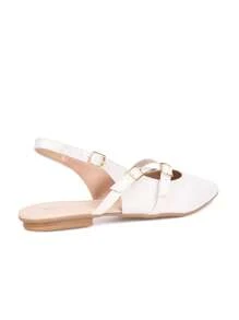 Domidona Women Flat Sandals - 米色 - 查看 3
