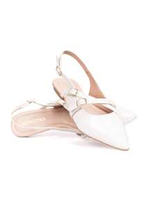 Domidona Women Flat Sandals - 米色 - 查看 6