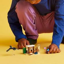 LEGO Steve 的沙漠探险积木玩具，带有 房屋和动作人物的生物群系，独立游戏礼物，适合男孩、女孩和 6 岁及以上儿童的游戏玩具套装，21251 - 1色 - 查看 5