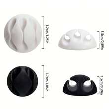 1 cái/3 cái/5 cái Dụng cụ sắp xếp cáp để bàn, Cuộn dây, Dụng cụ cố định cáp USB, Giá đỡ cáp chuột (Màu sắc ngẫu nhiên) - Màu ngẫu nhiên - Xem 2