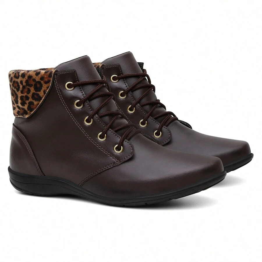 Women Ankle Boots & Booties - Cà phê nâu - Xem 1