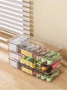 1入組多功能桌面收納盒，可用於妝容、口紅、眼影、髮圈、耳機、手機充電器、數據線等物品收納 - 彩色 - 查看 7