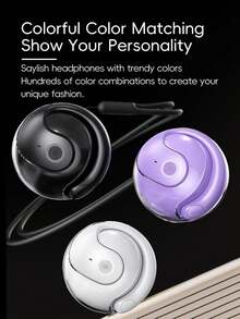 白色LX05熱銷小椰子球無線藍牙耳機，開放式非入耳式運動耳機 - 白色 - 查看 5