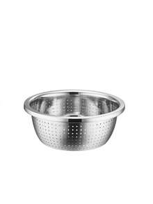 1 pieza de Lavamanos de acero inoxidable 304 engrosado, tanque multiusos de cocina para condimentos y batidor de huevos, lavamanos doméstico para colar arroz y lavar verduras - Plateado - Ver 4