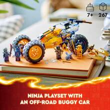 LEGO NINJAGO Arin's Off-Road Buggy Car Toy With 4 Minifigures , Building Set For Kids With Dragon Toy From The NINJAGO Dragons Rising TV Show , Birthday Gift For 7 Year Old Boys And Girls , 71811 Room Decoration Winter Gifts Color Block Color Blocks ,‏Lego ,Lego City ,Girls Room Decor