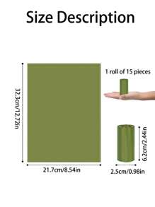 加厚分解狗糞袋，清理寵物糞便和垃圾的必備工具，遛狗和清理寵物廢物的好幫手 - 彩色 - 查看 3