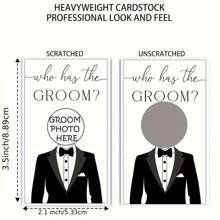 30 件，新娘送礼会游戏 - 谁有新郎刮刮乐名人卡券 - 有趣的单身派对游戏创意，回到学校情人节