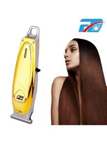 FD maquina de corta cebello cromado,Cortadora De Pelo Trimmer Recargable - Dorado - Ver 1
