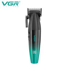 VGR理髮器電動理髮器專業無線理髮機可充電適用於美髮沙龍和家庭使用，V-003型綠色（不附盒裝） - 綠色 - 查看 6