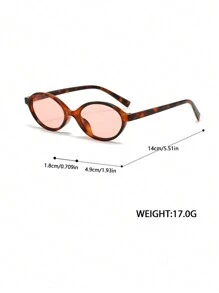 Óculos de grau de formato pequeno com estilo vintage nerd, óculos de moda em tartaruga - Multicolorido - Visão 5