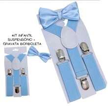 Kids Belts & Suspenders - Màu xanh nhạt - Xem 2