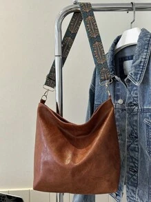 2026 Summer New Fashion Handbag, Shoulder Bag, Tote Bag, High-Quality Large Capacity Commuter Bucket Bag For Women - Brown - View 5