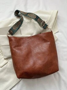 2026 Summer New Fashion Handbag, Shoulder Bag, Tote Bag, High-Quality Large Capacity Commuter Bucket Bag For Women - Brown - View 7