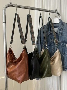 2026 Summer New Fashion Handbag, Shoulder Bag, Tote Bag, High-Quality Large Capacity Commuter Bucket Bag For Women - Brown - View 4