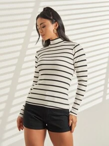 Women Knit Tops - trắng - Xem 5