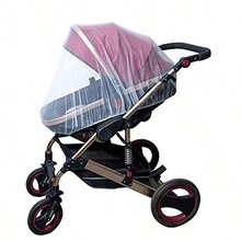 Mosquito Net For Stroller - Durable Baby Stroller Mosquito Net - Perfect Bug Net For Strollers, Bassinets, Cradles, Playards, Pack N Plays And Portable Mini Crib - Pink - View 1