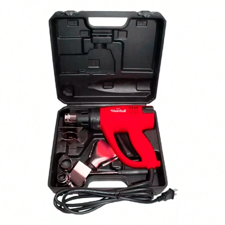 Pistola De Calor Profesional Con Kit De Accesorios Santul - Rojo - Ver 1
