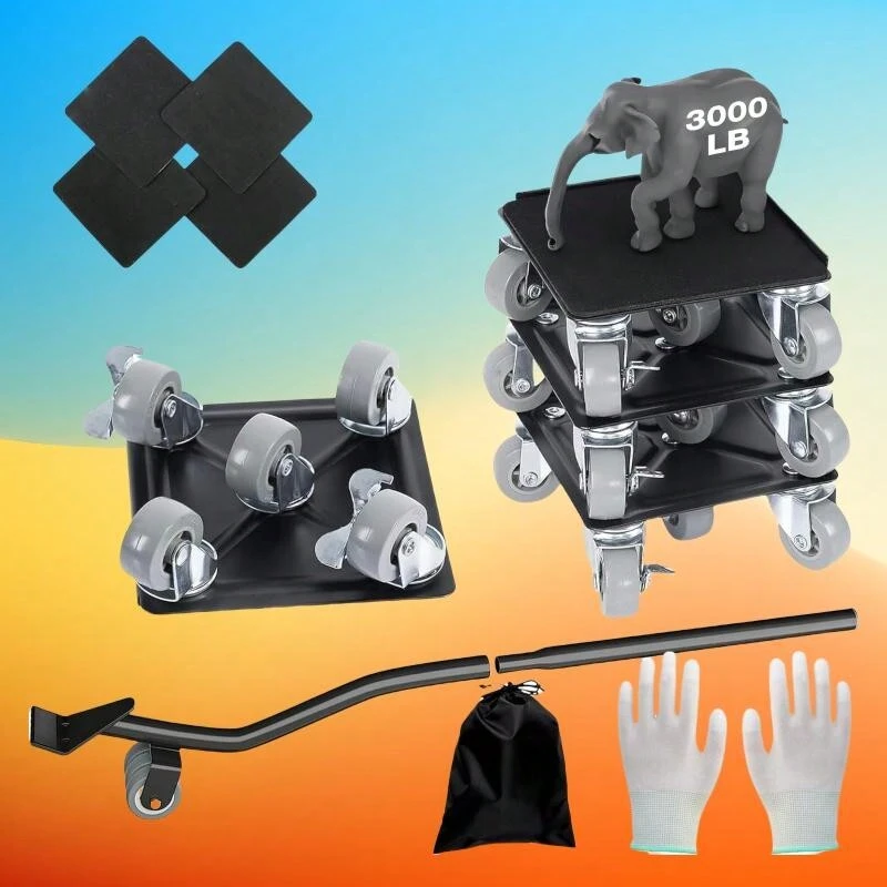 Heavy Furniture Moving Tool With Five Wheels, Able To Carry Up To