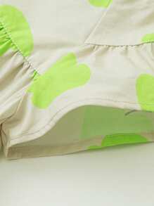 mini bala Young Girls Short Sleeve Shirt Summer Baby Infant Skin Friendly Soft  Sweet Children's Shirt - Green - View 7