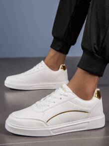 Lässige Leinwand Sneakers für Paare, Unisex Weiße Schuhe mit niedrigem Schaft für Studenten Schulanfang im Frühling/Sommer, rutschfest in Größen 36-45