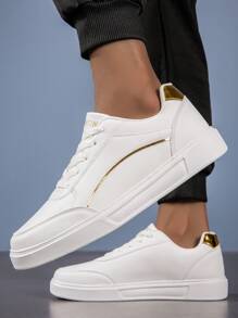 Lässige Leinwand Sneakers für Paare, Unisex Weiße Schuhe mit niedrigem Schaft für Studenten Schulanfang im Frühling/Sommer, rutschfest in Größen 36-45