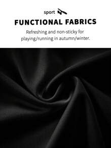 Camiseta de manga larga negra de estilo novio de compresión atlética para hombre, ropa de gimnasio, camiseta básica de estilo novio para hombre - Negro - Ver 5