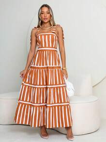 Women Dresses - Camel - View 1