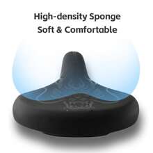 ROCKBROS MTB Bike Seat Cushion Bicycle Saddle Cycling Soft ShockproofComfortable - Black - View 3