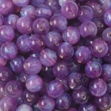 8/10/12mm Starry Mermaid Princess Fine Flash Resin Through-Hole Loose Beads For Jewelry Making DIY Necklace Bracelet Phone Chain Beaded Craft Supplies - Multicolor - View 30