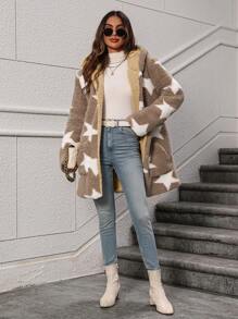 Women Winter Coats - Màu be - Xem 2