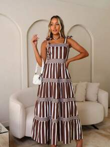 Women Dresses - Rust Brown - View 1