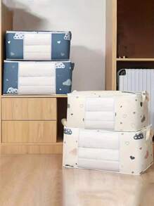 1 túi đựng chăn, túi đựng quà Giáng sinh Halloween Lễ Tạ ơn, túi đựng chăn quần áo dung tích lớn, túi đựng chăn đồ chơi, túi đựng đồ trong suốt, túi đựng đồ di động có thể gấp lại, chất liệu không dệt - Nhiều màu - Xem 4