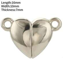 5/10Sets Stainless Steel Strong Magnetic Clasps Magnet End Clasp Connectors For Jewelry Making DIY Bracelet Necklace Connection Buckle Accessories