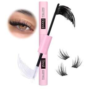 1pc Bond And Seal Lash Glue Strong Hold Lash Cluster Glue 2 In 1 Lash Bond And Seal Waterproof Long Lasting Cluster Lash Glue(Bond 5ml/ 0.17 Fl.Oz And Seal 5ml/0.17 Fl.Oz) Lash Glue,Eye Lash Glue