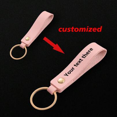 1 pièce Porte-clés en PU personnalisé, porte-clés cadeau d' pour hommes et femmes, porte-clés de voiture, porte-monnaie, pendentif de sac à lettre portable, multifonctionnel, fonctionnel, pratique, mode tout-usage, coloré, vintage, sobre, unisexe, preppy, sport, loisir, décontractées personnalisées, unique, trouvailles personnalisées, mode d'hiver, cadeau de Noël/vacances, accessoire de sac/charm de sac, porte-clés/porte-clés/ornement de porte-clés pour anniversaires, Noël, automne