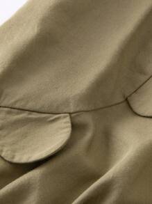 mini bala Girls Pants 2024 New Summer Children's Lotus Edge Capri Pants