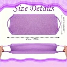 Toalla de baño exfoliante elástica larga, correa engrosada de frotamiento de nylon para limpiar la espalda, elimina células muertas de la piel y limpia durante el baño