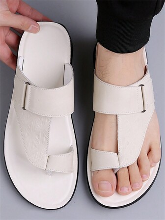 Nueva Pantufla de Verano para Hombre 2024, Sandalias de Dedo para Playa al Aire Libre, de Moda e Informales, Suela Antideslizante y Suave