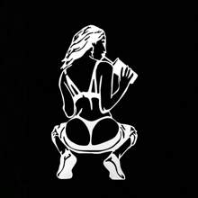 1 adhesivo de vinilo para auto con bebida colorida para chica para decoración de auto a prueba de rayones y resistente al agua, ajuste universal