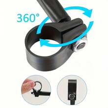 2 Packs Adjustable Bike Rearview Mirrors, 360° Rotatable Bicycle Cycling Side Mirror, Wide Angle Reflective Mirrors For Mountain Road Bikes, Universal Handlebar Mount Accessories