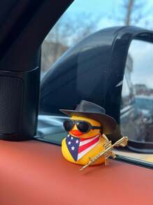 1 pieza adorna lindo con forma de pato para el tablero del automóvil, accesorio para el interior del coche - Multicolor - Ver 4