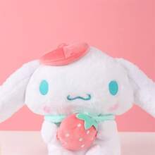 MINISO 三丽鸥人物肉桂卷系列大号草莓味毛绒公仔柔软可爱填充枕头娃娃礼物 - 白色 - 查看 7