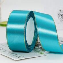 4cm Double Gold-Edged Satin Ribbon For Cake Favor Boxes Packaging Decoration, Wedding Party Ribbon - Multicolor - View 14