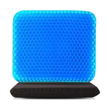 1 Pieza Cojin Ergonomico Ortopedico Gel Silla Asiento Hemorroides - Negro - Ver 2