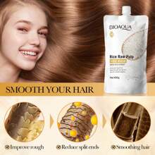 400克米奶頭髮面膜，滋潤滋養，增強頭髮，柔軟光滑，增加頭髮蓬鬆感護髮素 - 白色 - 查看 5