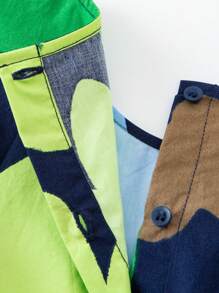 mini bala 兒童活潑蝴蝶形狀公主裙 - 藍色 - 查看 7