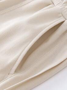 Mini Bala Unisex Children's Baby Children's Pants Summer Cool Feeling Antibacterial Long Pants - Apricot - View 7