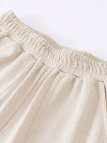 Mini Bala Unisex Children's Baby Children's Pants Summer Cool Feeling Antibacterial Long Pants - Apricot - View 6