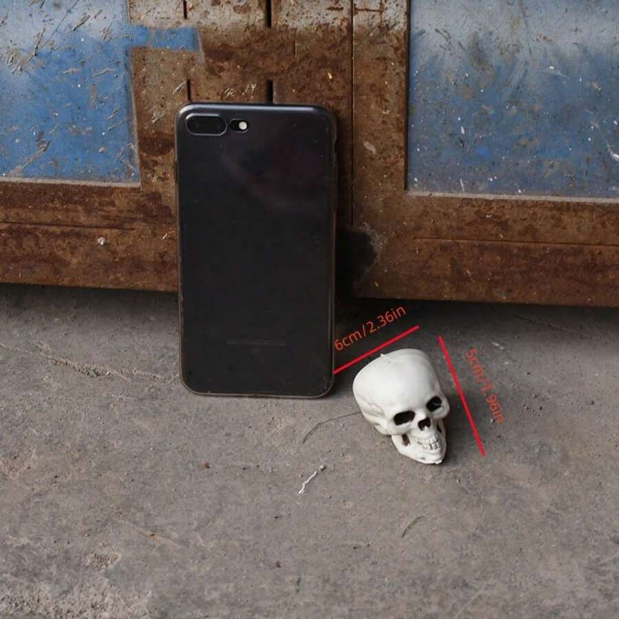 Decorative Prop Realistic Plastic Skull Head, Party Photo Booth Prop ...