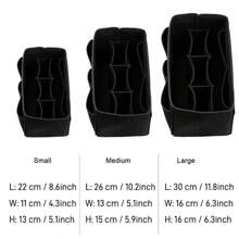 Multifunctional Felt Handbag Insert Organizer, Felt Bag Storage Insert, Handbag Tote Bag Organizer, For Tote Bags - Black - View 2